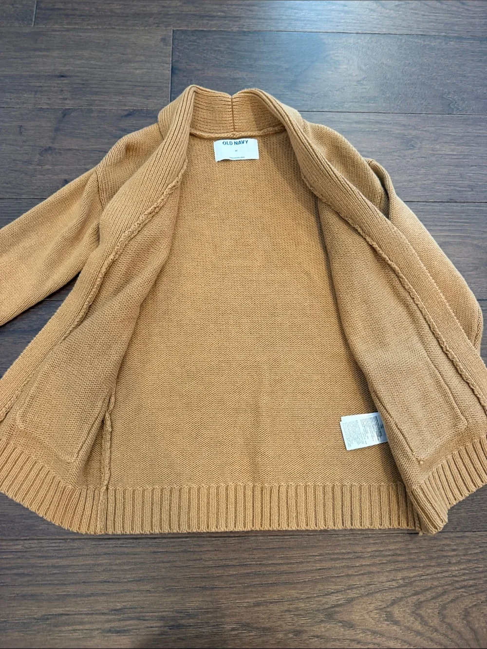 Old Navy Girls Camel Open-Front Knit Cardigan Size 4 - C34-118